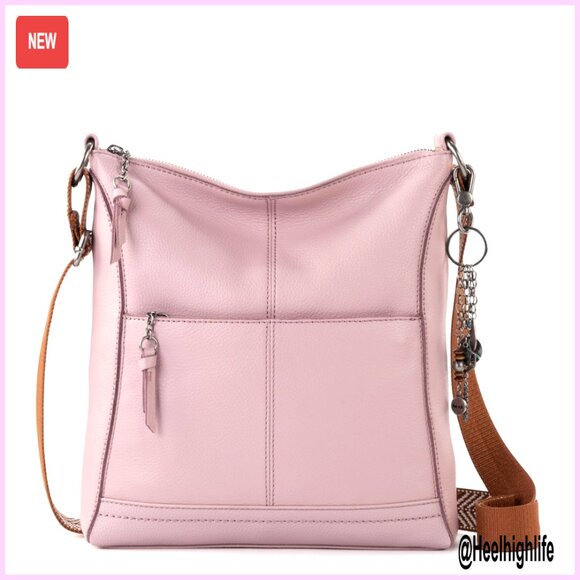 Leather Crossbody Bag Convertible Purse Adjustable Strap Multiple Pockets Chic